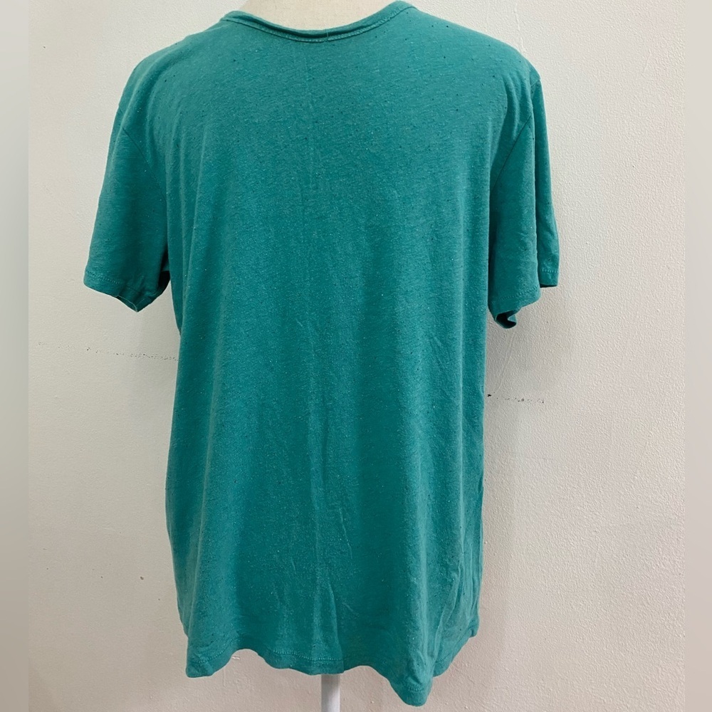 rag & bone Men's Green Short Sleeve Tee cotton size s